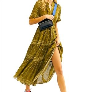 Free People Rare Feelings Maxi Dress, Size Small